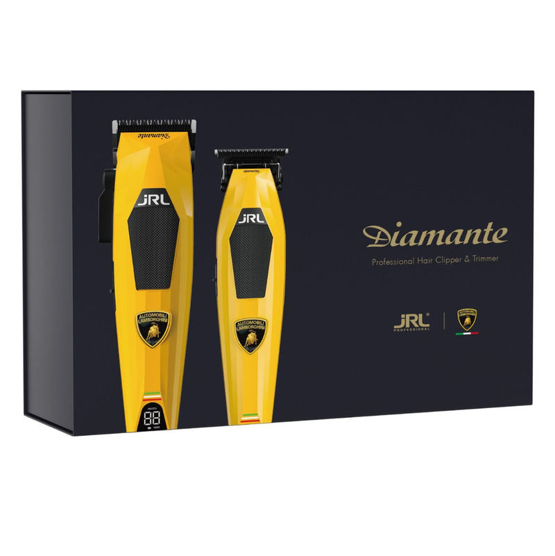 JRL Professional Diamante Clipper & Trimmer Combo Kit Gelb